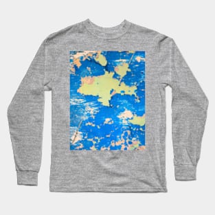 Abstract Blue Long Sleeve T-Shirt